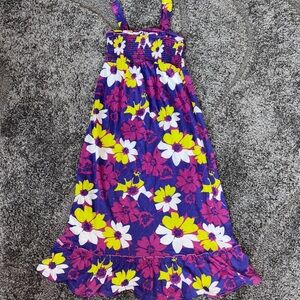 SO size 14 Colorful Smocked floral sun Dress EUC